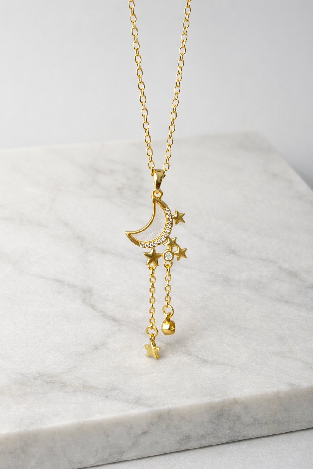 Moon Dangle Necklace
