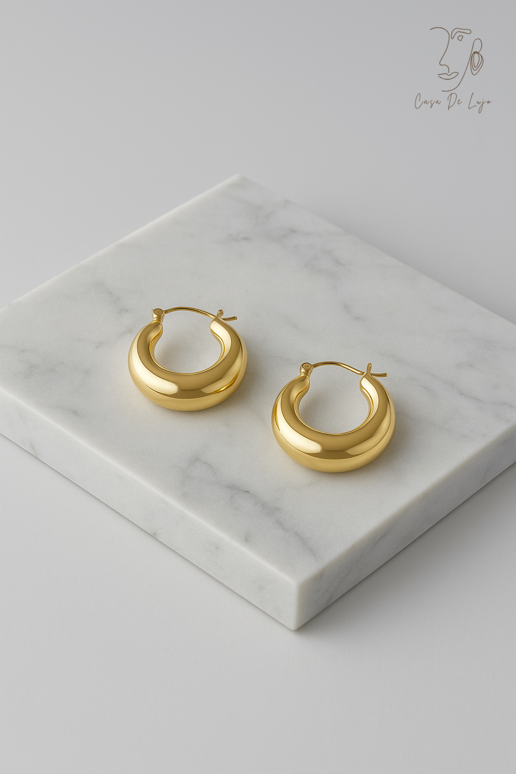 Chubby Luxe Hoops
