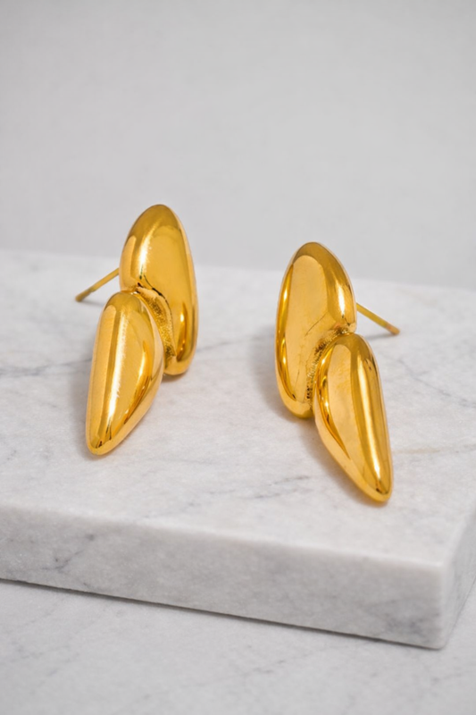 The Double-Drop Sculptural Earrings
