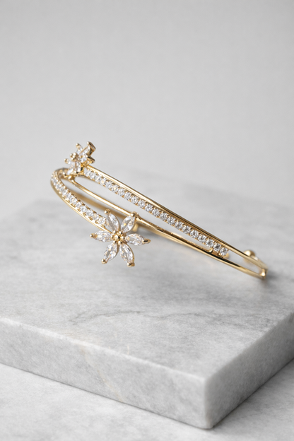 Twin Flora Bangle