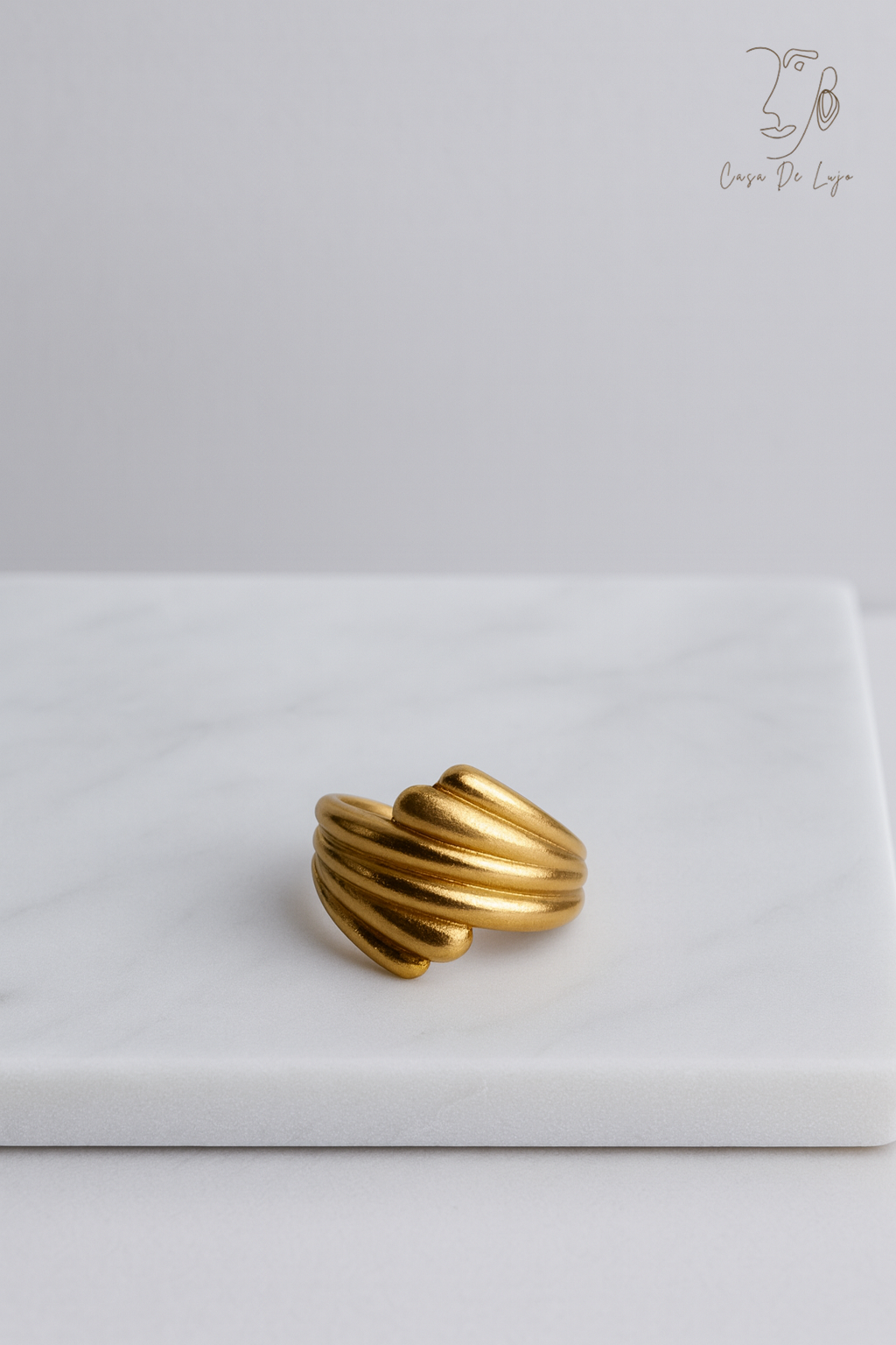 Shell Grooved Wrap Ring