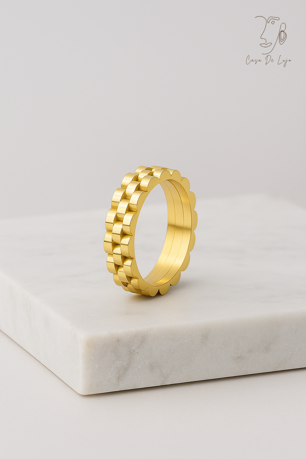 Fluted Luxe Band Ring